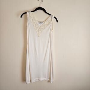 Winter Silks Chemise, Ivory, 100% Silk, Sz S